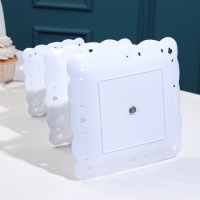 Этажерка-фруктовница квадратная &laquo;Вивьен&raquo;, 3 яруса, 12,5/16,5/20 см, цвет белый