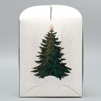 Складная коробка под маленький торт &laquo;Ёлочка&raquo;, 15 х 15 х 18 см, Новый год