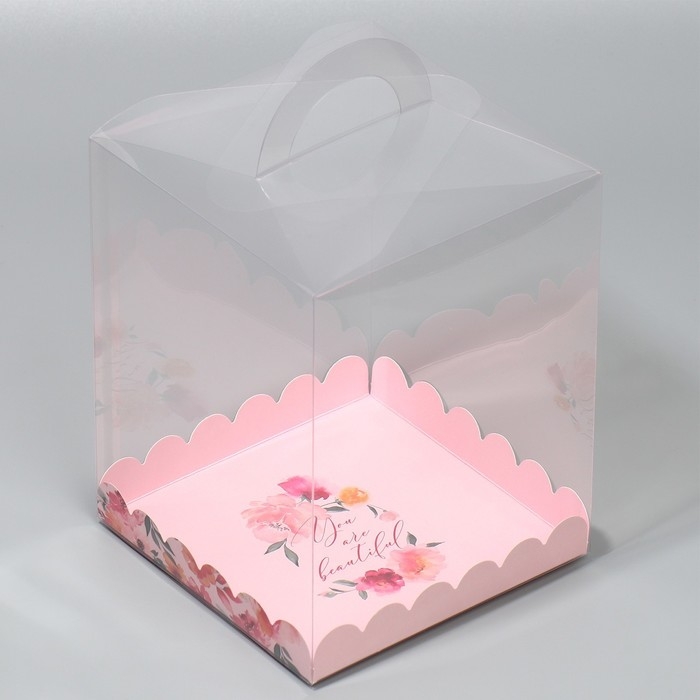 Коробка кондитерская, сундук, упаковка, You are beautiful, 14 х 14 х 18 см
