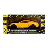 Машина металлическая &laquo;Спорт&raquo;, инерция, открываются двери, багажник, цвет жёлтый
