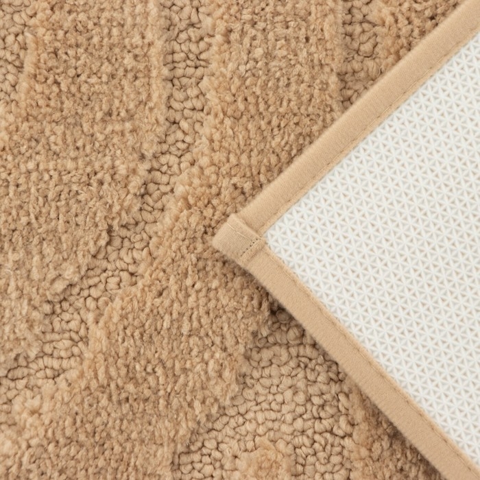 Коврик для дома Доляна «Валенсия», 50×80 см, цвет бежевый Коврик для дома Доляна «Валенсия», 50×80 см, цвет бежевый
