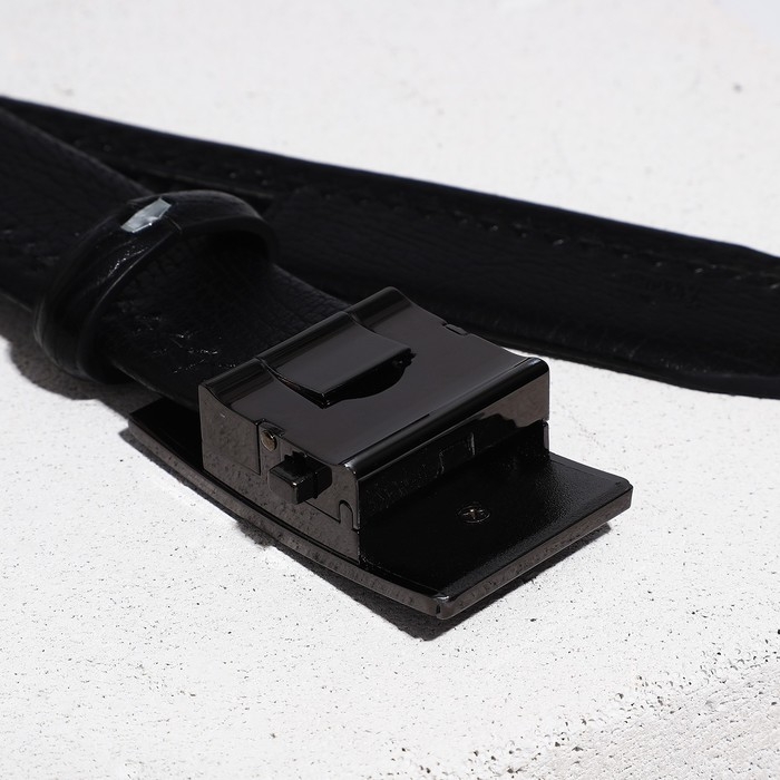 Подарочный набор "Хороший вкус", ремни, пресс.кожа, цвет чёрный