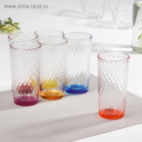 Набор стаканов «Джем», 230 мл, 6 шт, цвет МИКС Набор стаканов «Джем», 230 мл, 6 шт, цвет МИКС