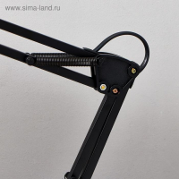 Лампа настольная Е27, на зажиме (220В) черная h=55 см (811) RISALUX