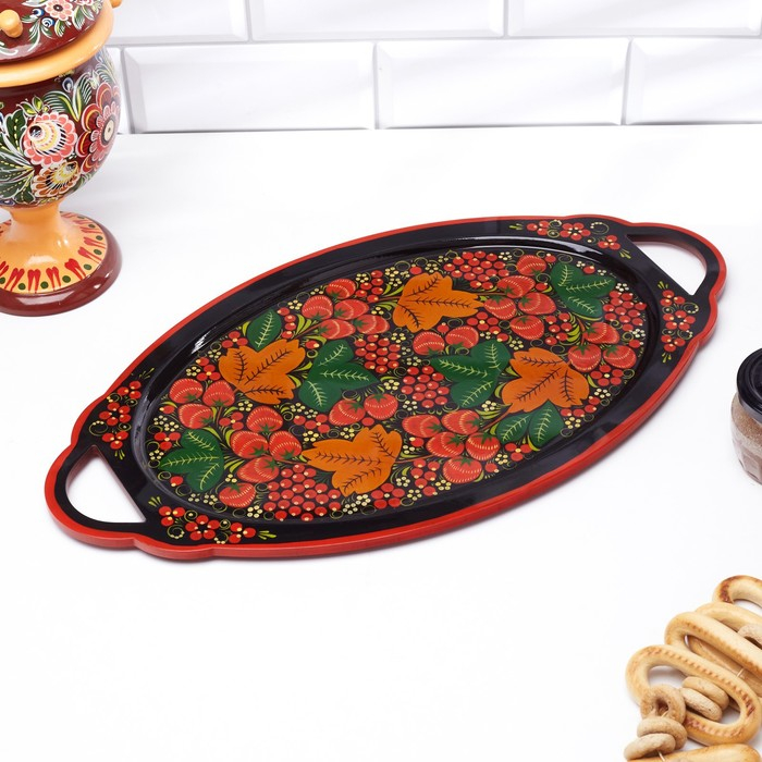 Поднос &laquo;Керженский&raquo;,  большой,хохлома