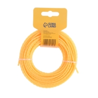 Леска для триммера ТУНДРА, сечение витой квадрат, d=3 мм, 15 м, нейлон Леска для триммера ТУНДРА, сечение витой квадрат, d=3 мм, 15 м, нейлон