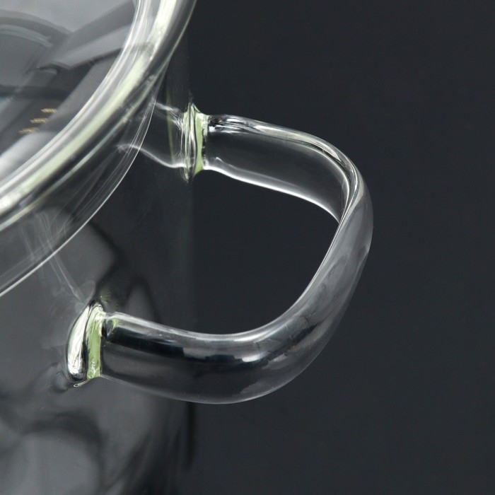 Кастрюля из жаропрочного стекла &laquo;Дом там, где кормят&raquo;, 1500 мл