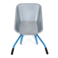 Тачка строительная, одноколёсная: груз/п 180 кг, объём 100 л, синие ручки