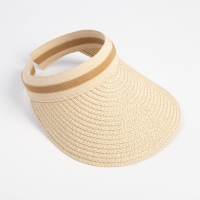 Козырёк плетёный для девочки MINAKU цвет бежевый, р-р 50-52 Козырёк плетёный для девочки MINAKU цвет бежевый, р-р 50-52