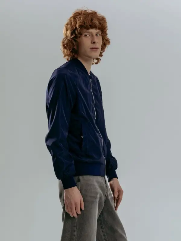 Бомбер Wigton, темно-синий, размер 3XL