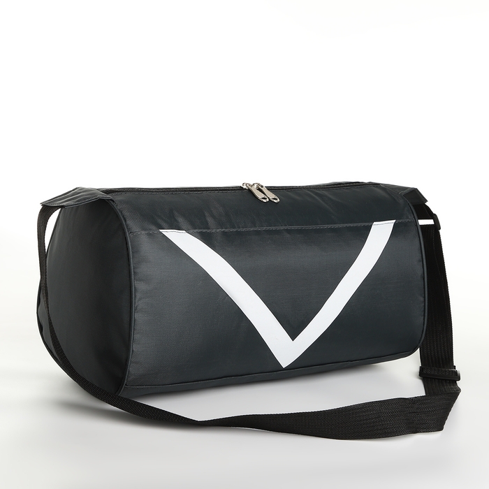 Сумка спортивная на молнии, боковой карман/сетка, регулируемый ремень, маленький размер, цвет серый Сумка спортивная на молнии, боковой карман/сетка, регулируемый ремень, маленький размер, цвет серый