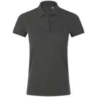 Рубашка поло женская Brandy Women темно-серый с белым, размер S Рубашка поло женская Brandy Women темно-серый с белым, размер S