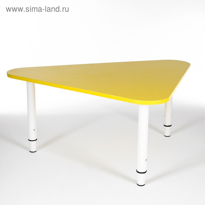 Стол Треугольник растущий гр.0-3 на металлокаркасе, Желтый