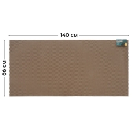 Коврик eva универсальный Grand Caratt, Соты 140 х 66 см, бежевый Коврик eva универсальный Grand Caratt, Соты 140 х 66 см, бежевый