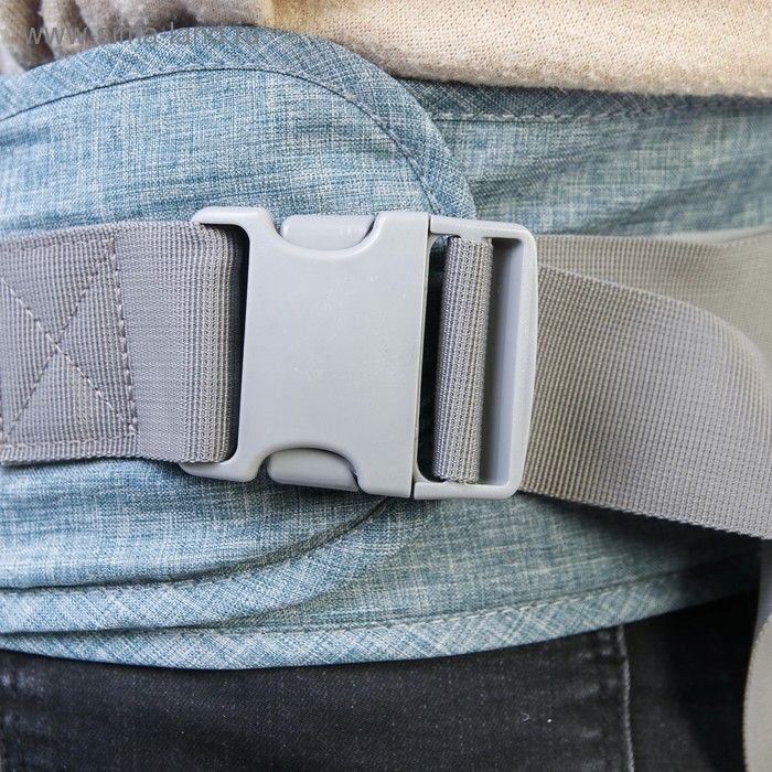 Рюкзак-кенгуру, хипсит для малыша «Деним», цвет серо/голубой Рюкзак-кенгуру, хипсит для малыша «Деним», цвет серо/голубой