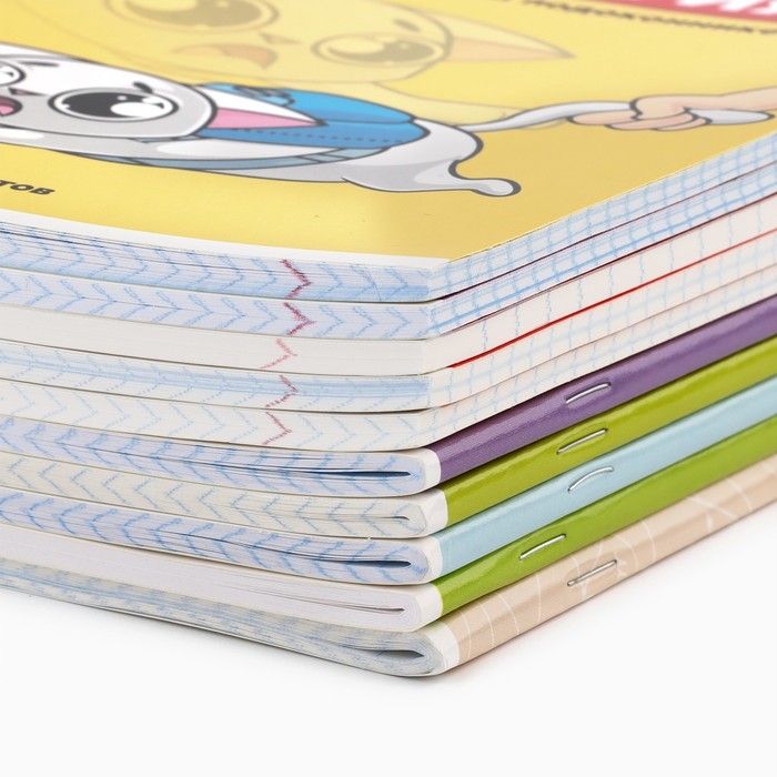 Набор тетрадей 48 листов, 10 предметов со справ. мат. в обечайке &laquo;1 сентября:Персонажи&raquo;