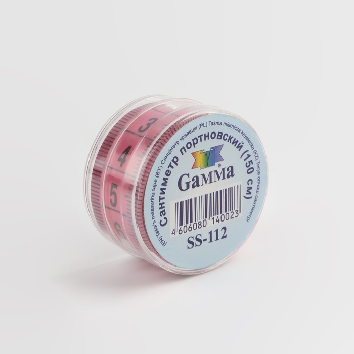 Сантиметровая лента в футляре, 150 см, цвет МИКС