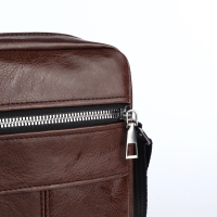 Сумка мужская на молнии, цвет коричневый Сумка мужская на молнии, цвет коричневый