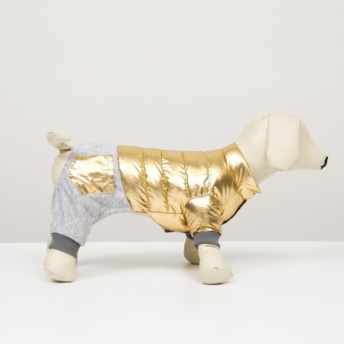 Комбинезон "Космонавт", размер 14 (ДС 32 см, ОГ 42 см, ОШ 31 см), золотой