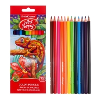 Карандаши 12 цветов ErichKrause ArtBerry премиум, дерево, трехгранные, 3.0 мм грифель, картонная упаковка, европодвес Карандаши 12 цветов ErichKrause ArtBerry премиум, дерево, трехгранные, 3.0 мм грифель, картонная упаковка, европодвес