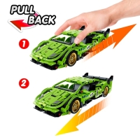 Конструктор гоночная машина GAO BO LE Mechanical Master, инерционный, 457 деталей, 6+