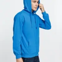 Толстовка на молнии с капюшоном Siverga 2.0, бирюзовая, размер XXL