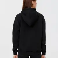 Толстовка унисекс оверсайз на молнии Zippy Terry, черная, размер XL/XXL