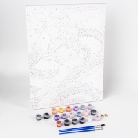 Картина по номерам на холсте с подрамником на новый год &laquo;Аниме змея&raquo;, 30 х 40 см, символ года 2025, новогодний набор для творчества