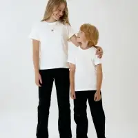 Футболка детская T-Bolka Kids, белая (теплый оттенок), 8 лет