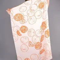 Плед Citrion, оранжево-белый Плед Citrion, оранжево-белый