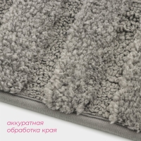 Коврик для дома Доляна &laquo;Валенсия&raquo;, 50&times;80 см, цвет серый