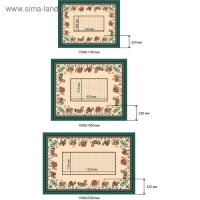 Скатерть Этель &laquo;Нью-Дели&raquo; 180х150 см, 100 % хл, саржа 190 гр/м2