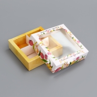 Коробка для конфет 4 шт "Тебе с любовью", 12,6 х 12,6 х 3,5 см. Кондитерская упаковка Коробка для конфет 4 шт "Тебе с любовью", 12,6 х 12,6 х 3,5 см. Кондитерская упаковка