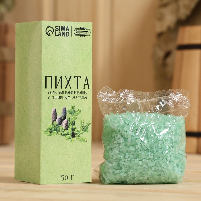 Соль для бани и ванны с эфирным маслом пихты 150 г Добропаровъ Соль для бани и ванны с эфирным маслом пихты 150 г Добропаровъ