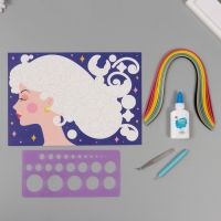 Набор для квиллинга 170 полосок с инструментами "Девушка" 25х33,7 см Набор для квиллинга 170 полосок с инструментами "Девушка" 25х33,7 см