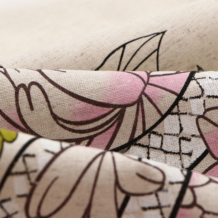 Кухонный набор "Кобра в цветах" (полот. 39х60 + прихв. 18х18см) 160г/м, лен50% хл50%