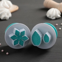 Набор плунжеров кондитерских &laquo;Листья&raquo;, 2 шт