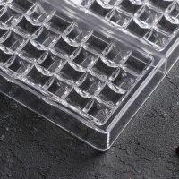 Форма для шоколада KONFINETTA &laquo;Инфинити&raquo;, 27,5&times;17,5&times;2,5 см, 3 ячейки 15,3&times;7,5&times;0,8 см, цвет прозрачный