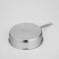 Сковорода &laquo;Общепит&raquo;, d=24 см, h=6,5 см, корпус 0,6 мм, дно ТРС 3,5 мм, антипригарное покрытие, индукция