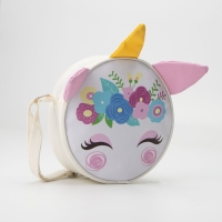 Сумка детская для девочки "Единорог", на молнии, цвет белый