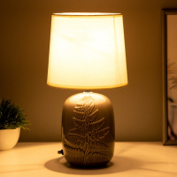 Лампа настольная "Ариззи" Е14 1х40Вт серый 20х20х32,5 см Лампа настольная "Ариззи" Е14 1х40Вт серый 20х20х32,5 см