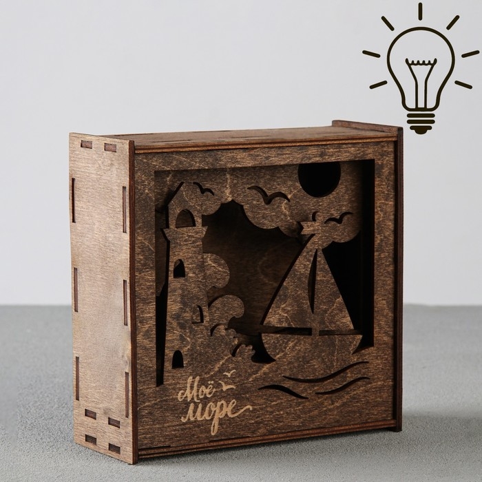 Ночник Ночник "Только смелым" 15х15 см