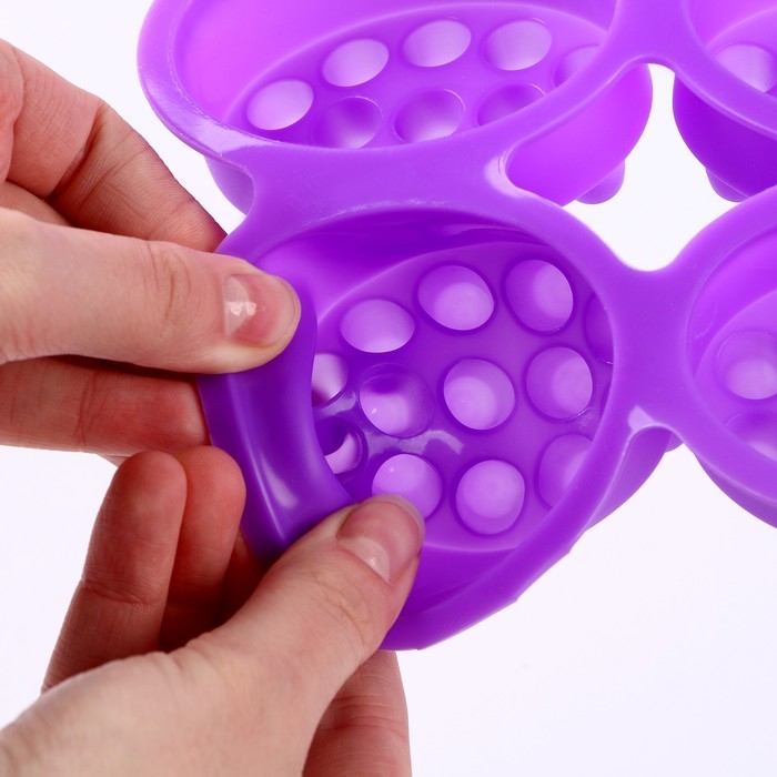 Форма для мыла силиконовая &laquo;Массажная&raquo; 4 шт., размер 1 шт. &mdash; 7,1 &times; 3,5 &times; 5 см