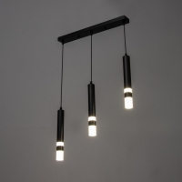 Светильник BayerLux Подвес "Гелла" 3хLED 18Вт 4000К черный 50х4х30-180см