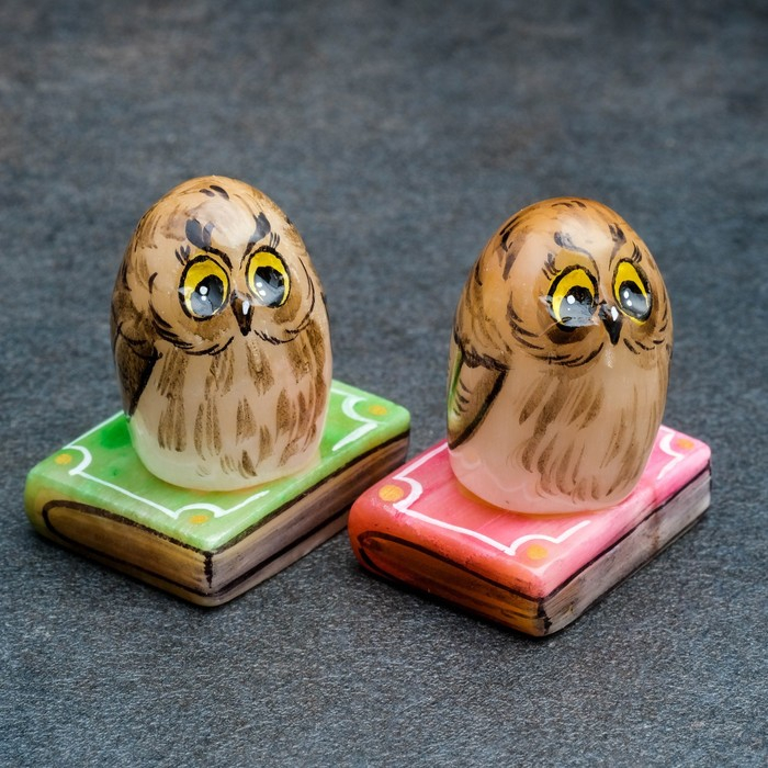 Сувенир &laquo;Совенок на книге&raquo;, 3,5&times;5 см, селенит