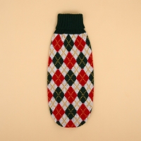 Свитер "Шахматы",  XL (ДС 34, ОШ 34, ОГ 32-51 см)