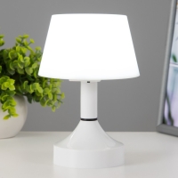 Настольная лампа с ПДУ "Вильям" LED 0.9Вт 4000К USB АКБ белый 11х11х16,2см RISALUX