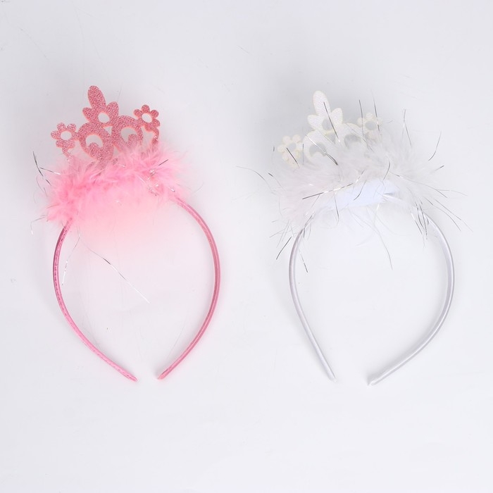 Карнавальный ободок &laquo;Корона&raquo;, цвета МИКС