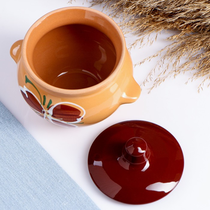 Набор горшков №5 с ручками 4х0,5л, МИКС Набор горшков №5 с ручками 4х0,5л, МИКС