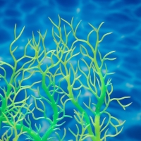 Растение искусственное аквариумное, светящееся, 20 см, зелёное Растение искусственное аквариумное, светящееся, 20 см, зелёное